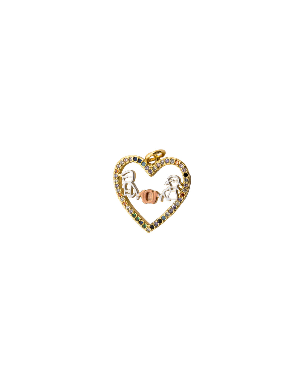 Dije de corazon M173 - Oro laminado