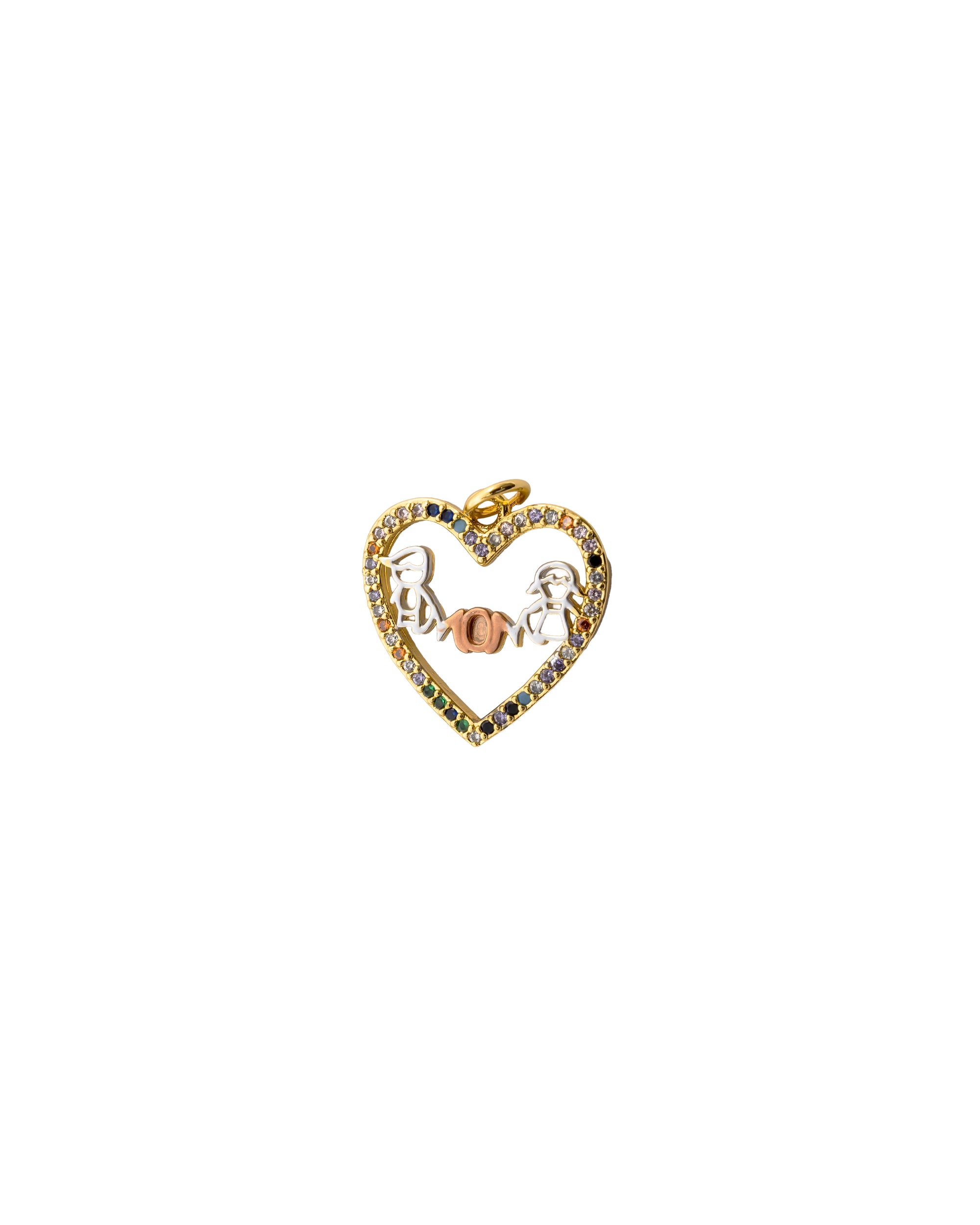Dije de corazon M173 - Oro laminado