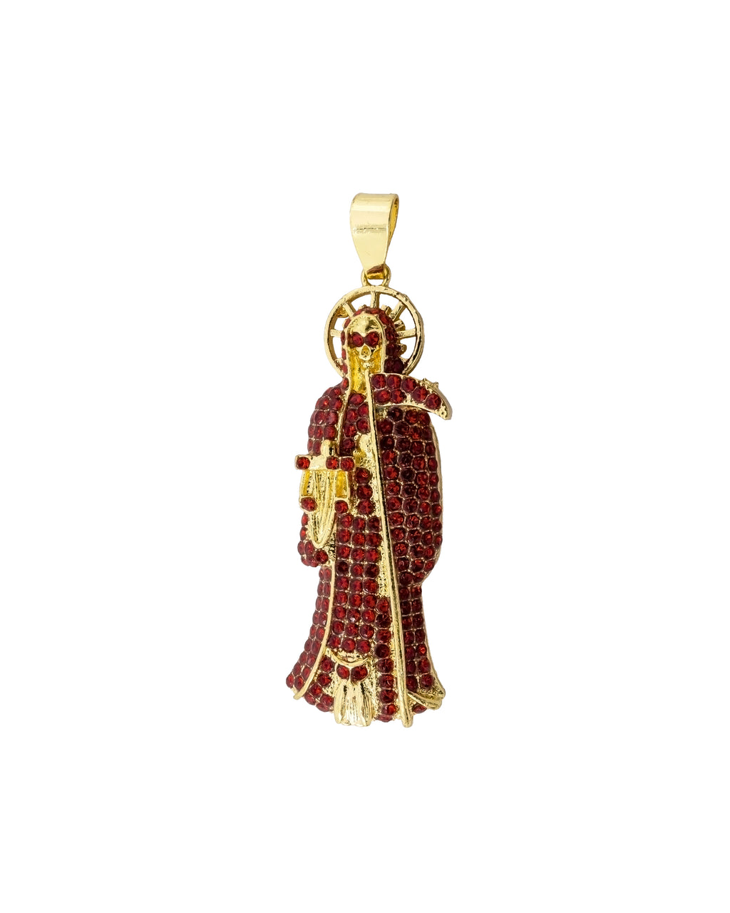 Dije de la santa muerte M158 - Oro laminado