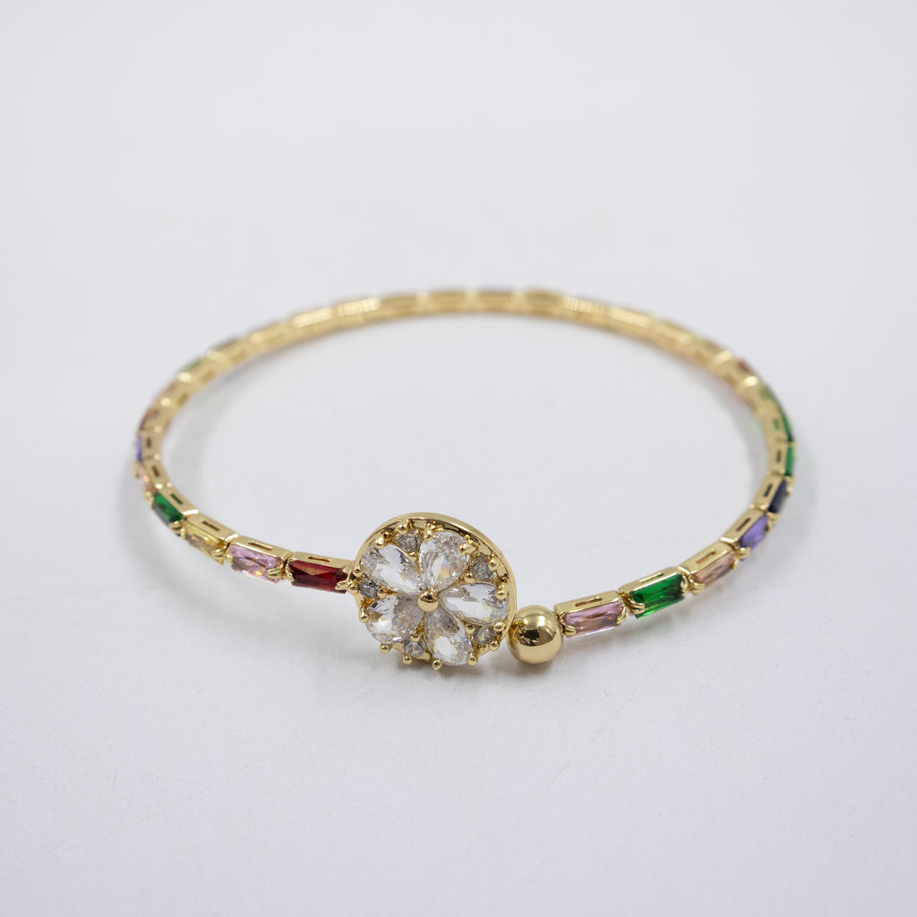 Pulsera Dorada con Piedras M2 Oro Laminado