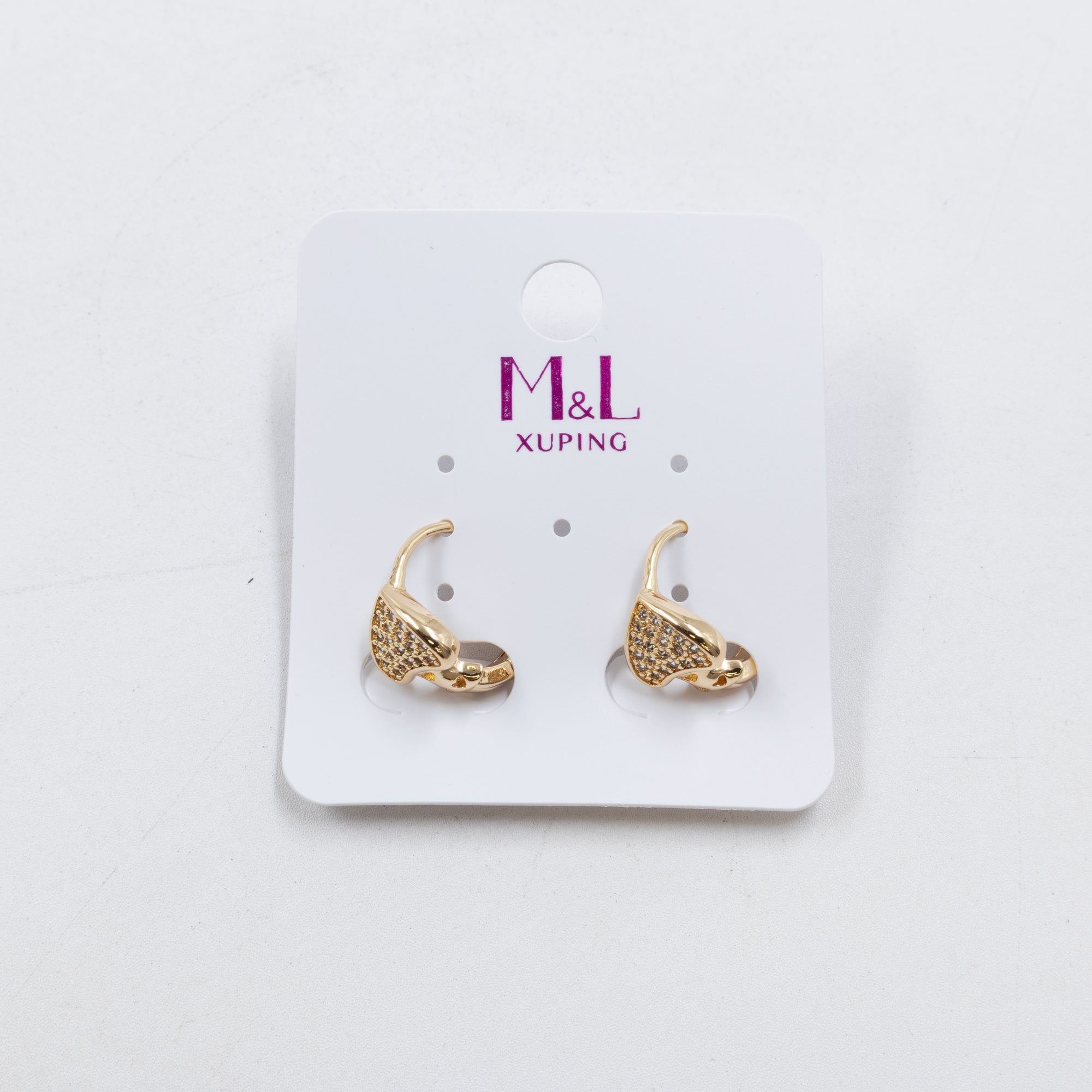 Aretes Dorados Xuping de Aro M5 Oro Laminado