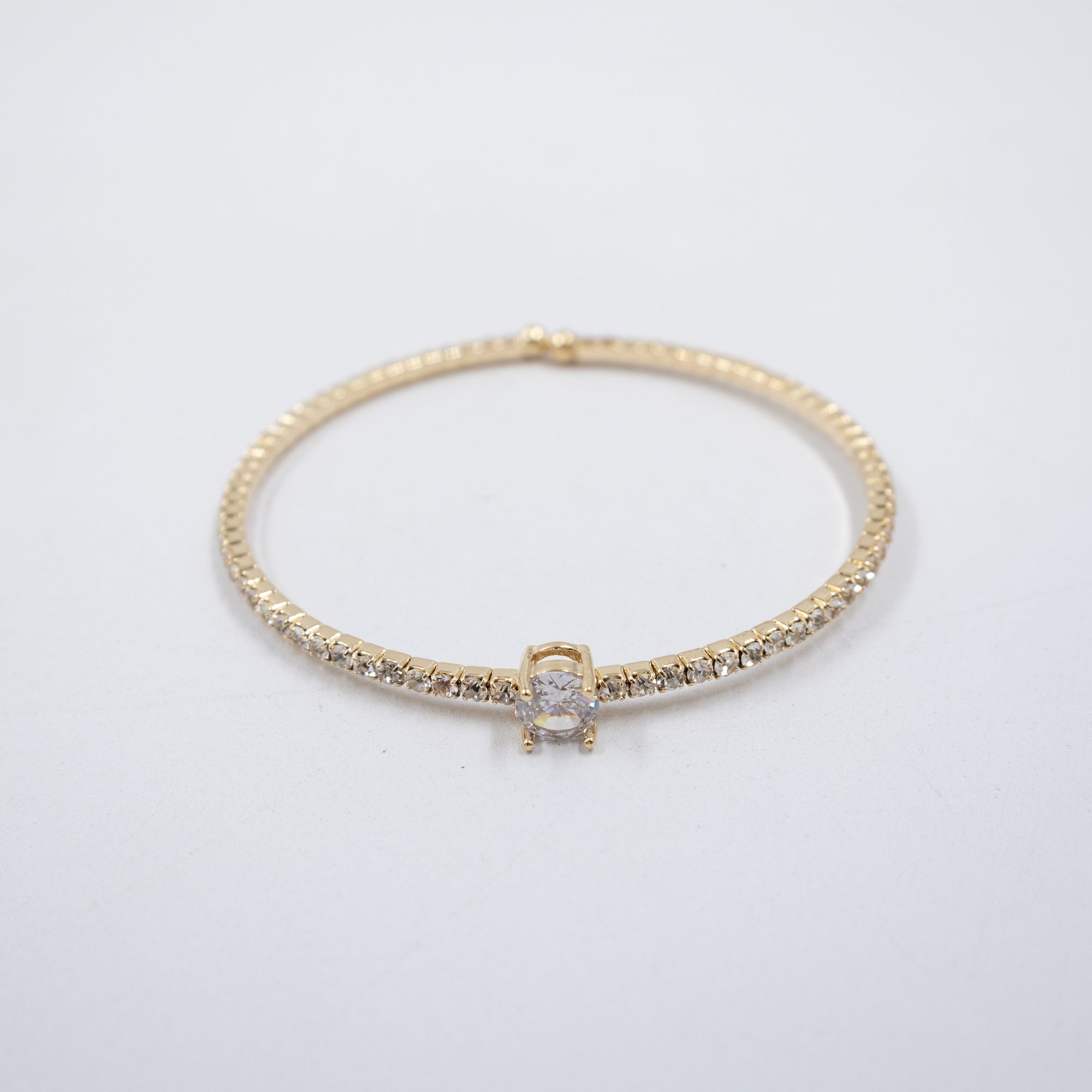 Pulsera Dorada con Piedras M1 Oro Laminado