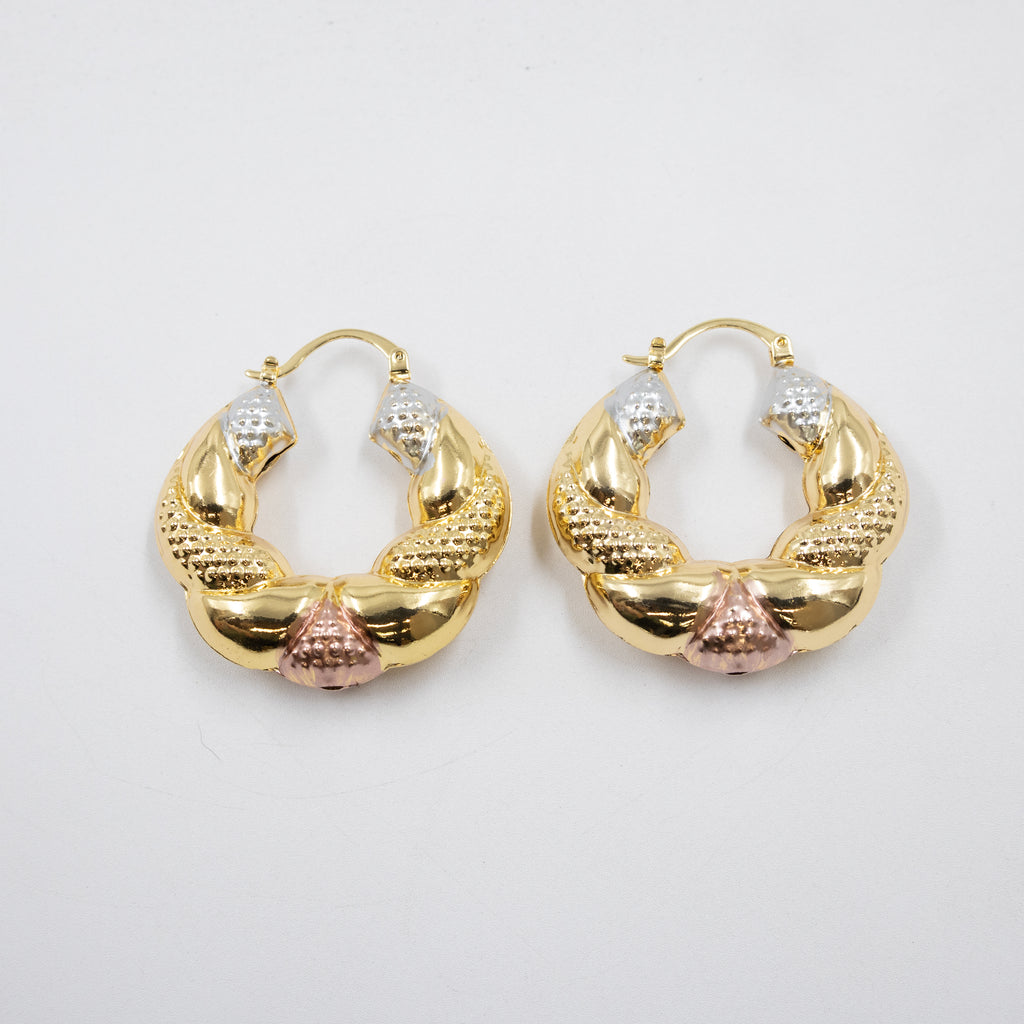 Aretes Oro Florentino M1 Oro Laminado