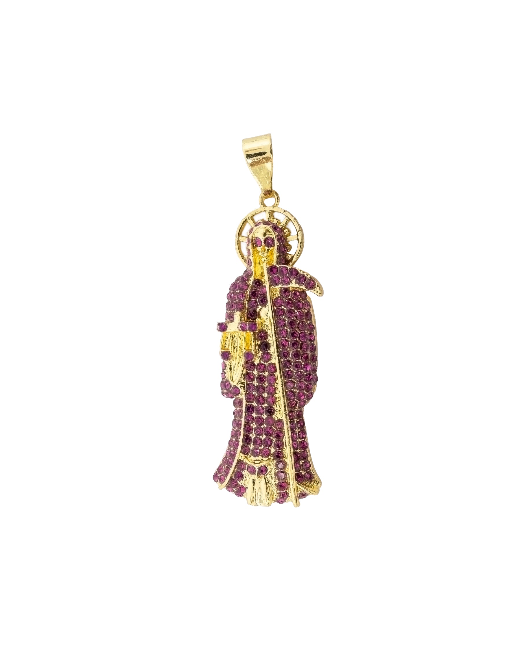 Dije de la santa muerte M159 - Oro laminado