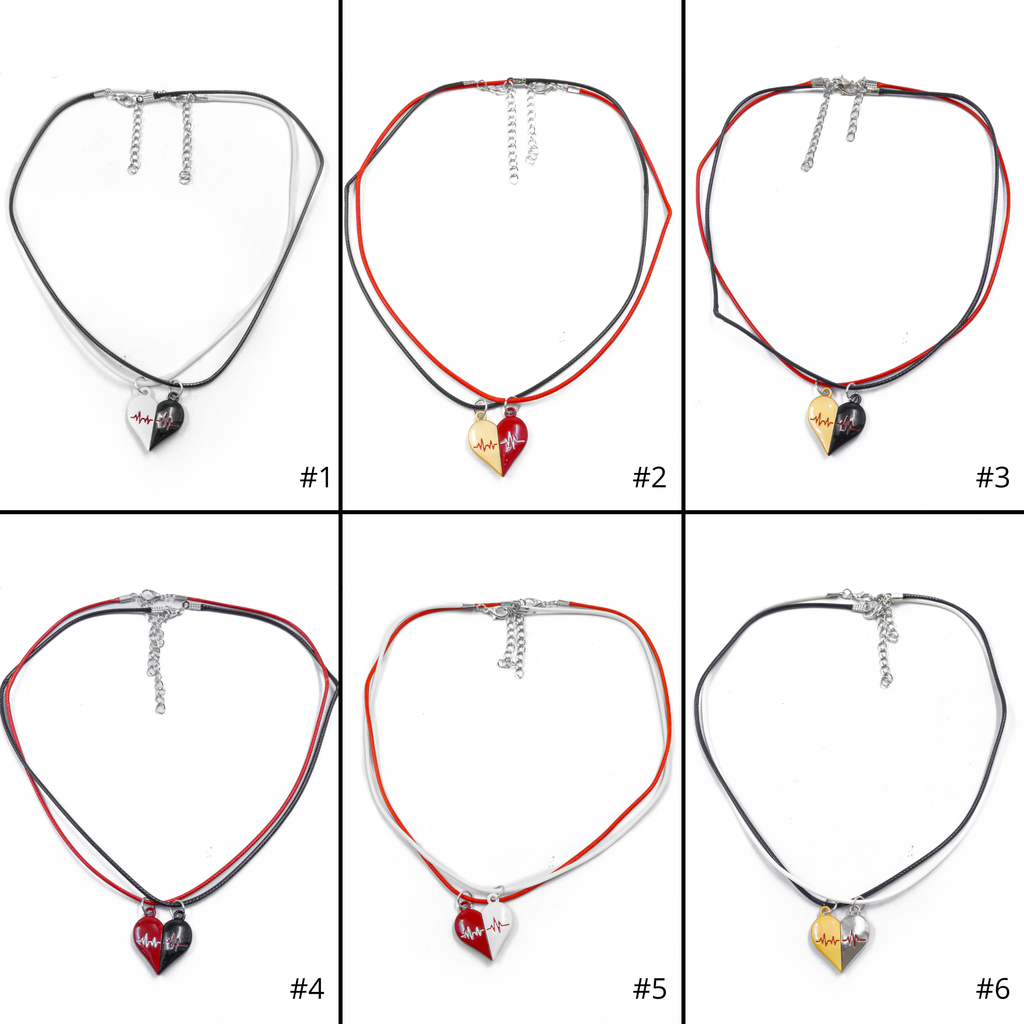 Collares en Pareja de corazón M11 Acero Inoxidable