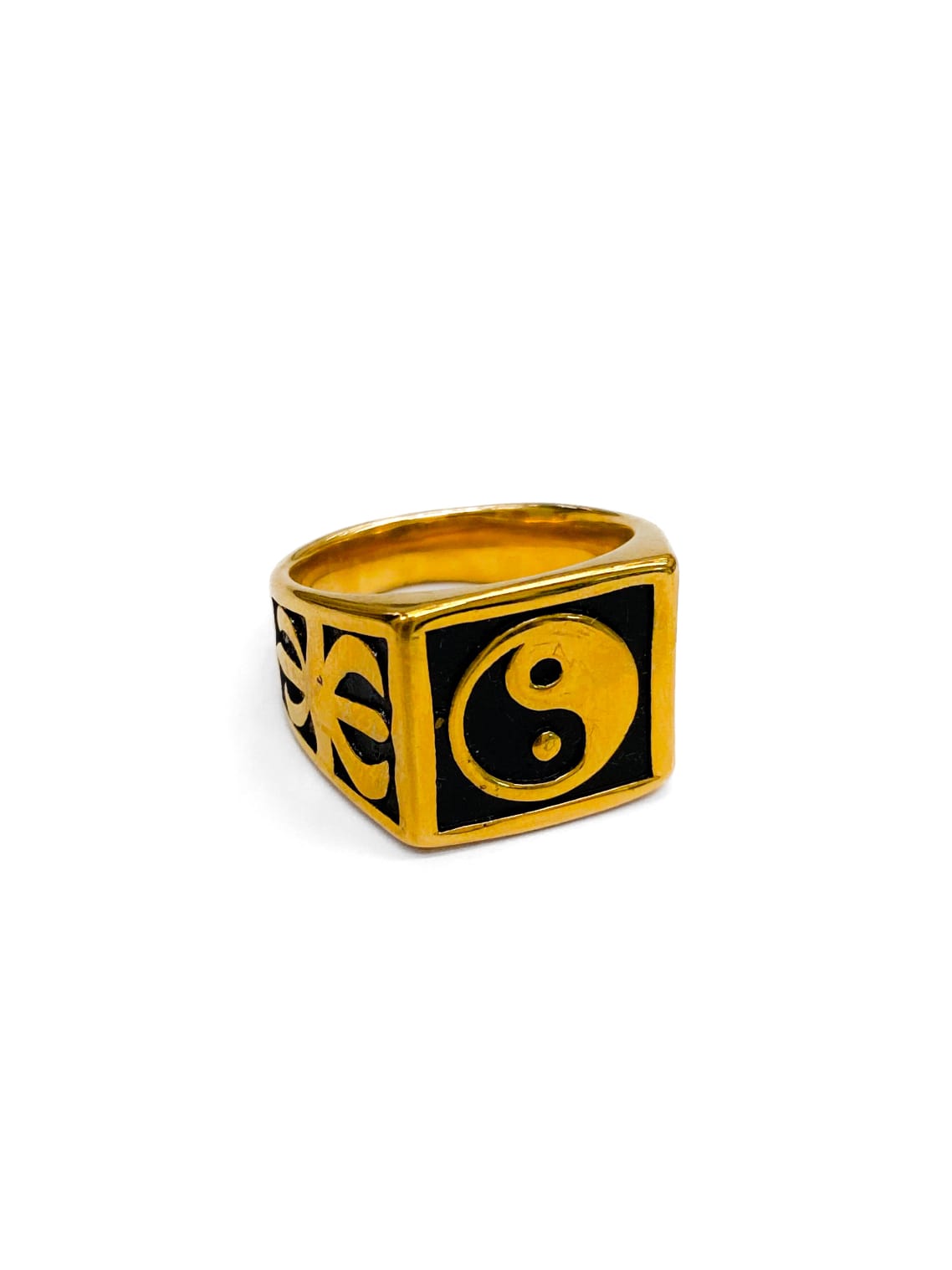 Anillo Calavera Dorado y Plateado Acero Inoxidable M19