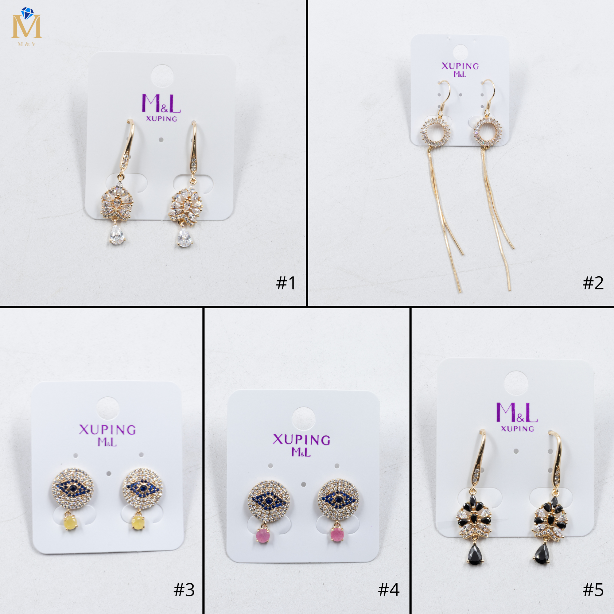 Aretes Xuping Dorados M17 Oro Laminado