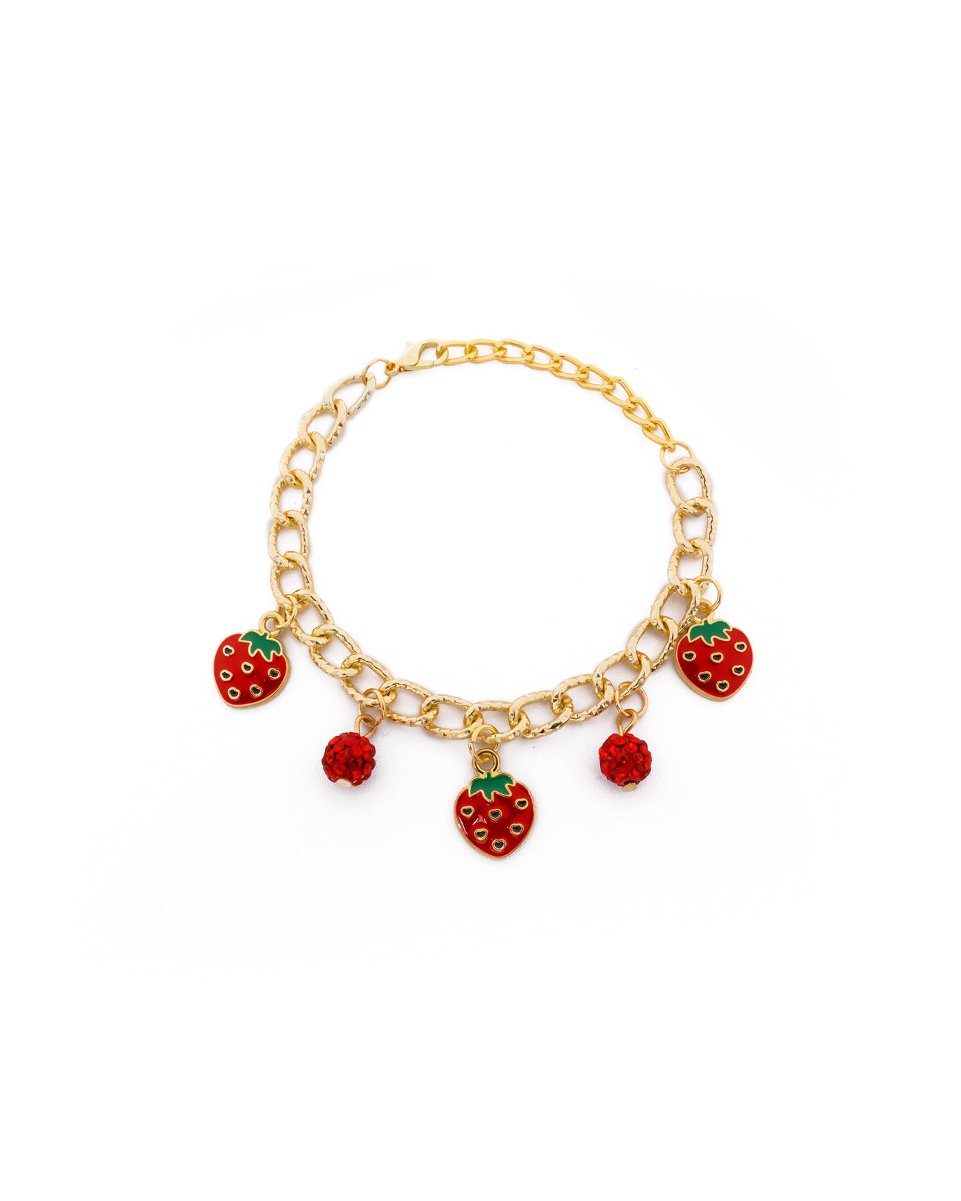 PULSERA DE CEREZA M5 ORO LAMINADO