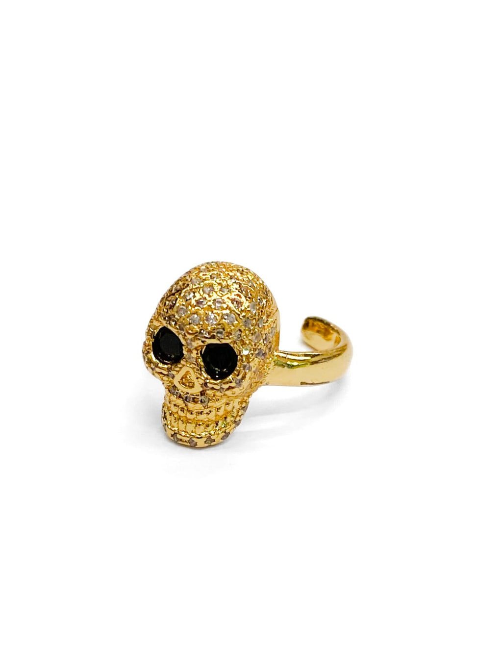 Anillo Calavera Dorado y Plateado Acero Inoxidable M20