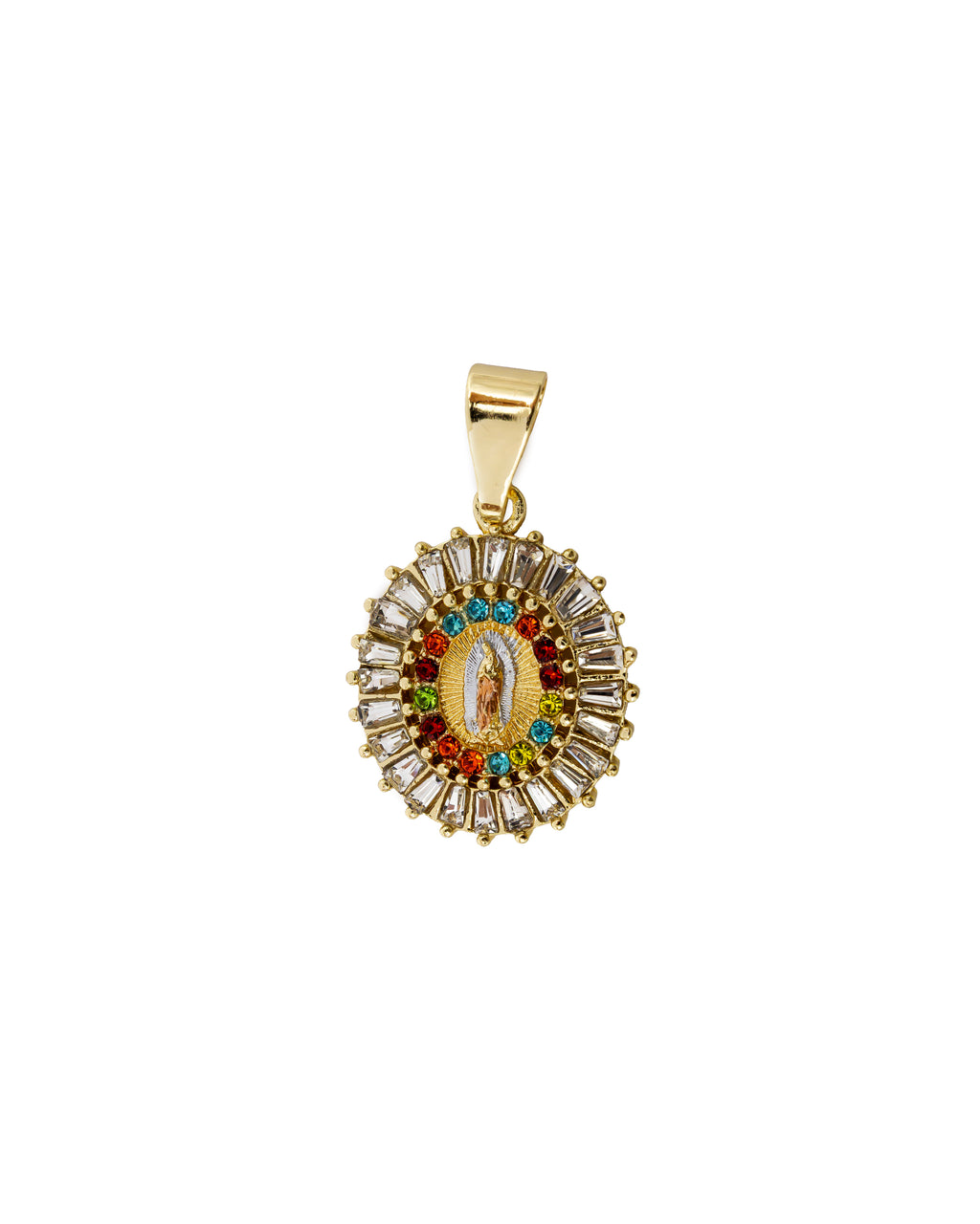 Dije de la Virgen de Guadalupe M95 - Oro Laminado