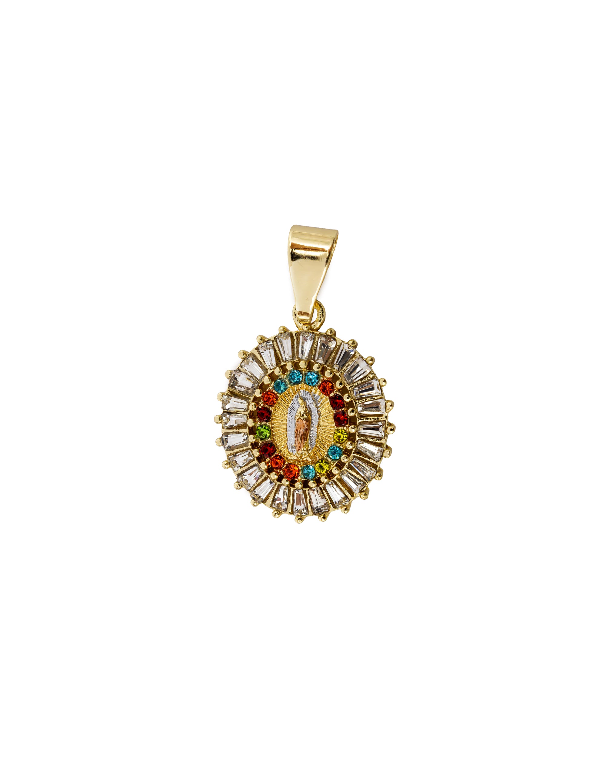 Dije de la Virgen de Guadalupe M95 - Oro Laminado