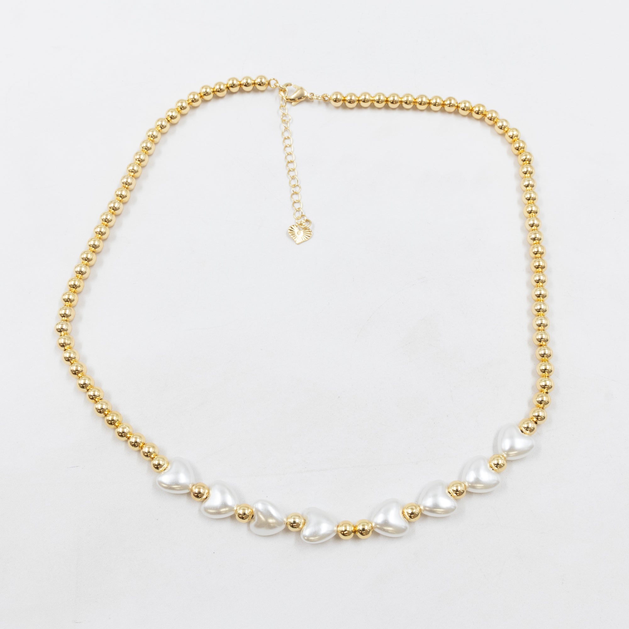 Collar Dorado de Cuentas M1 Oro Laminado