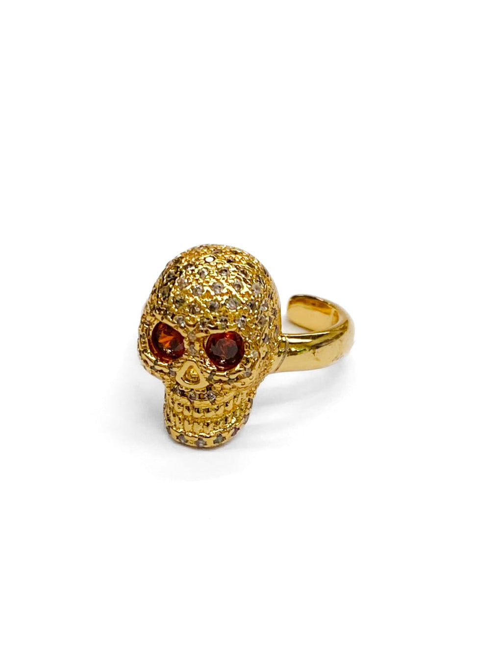 Anillo Calavera Dorado y Plateado Acero Inoxidable M20