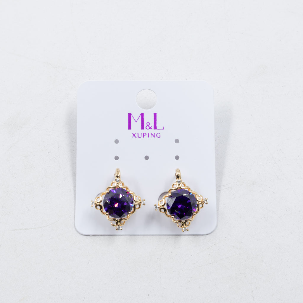 Aretes Xuping Dorados M14 Oro Laminado