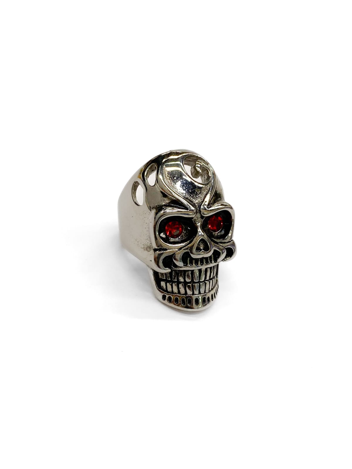 Anillo Calavera Dorado y Plateado Acero Inoxidable M20