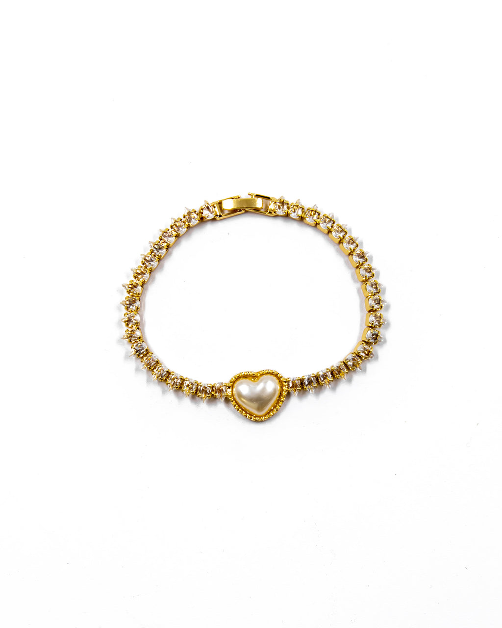 Pulsera dorada de piedras con piedra - M5 Oro Laminado