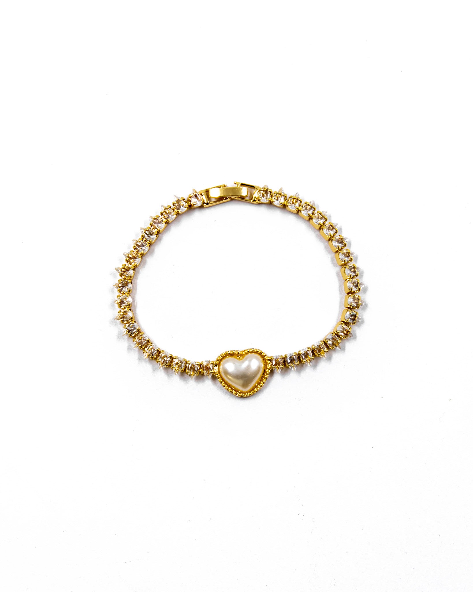 Pulsera dorada de piedras con piedra - M5 Oro Laminado