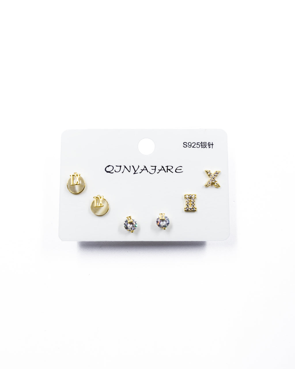 ARETES PAQUETE DE 3 M2 ORO LAMINADO
