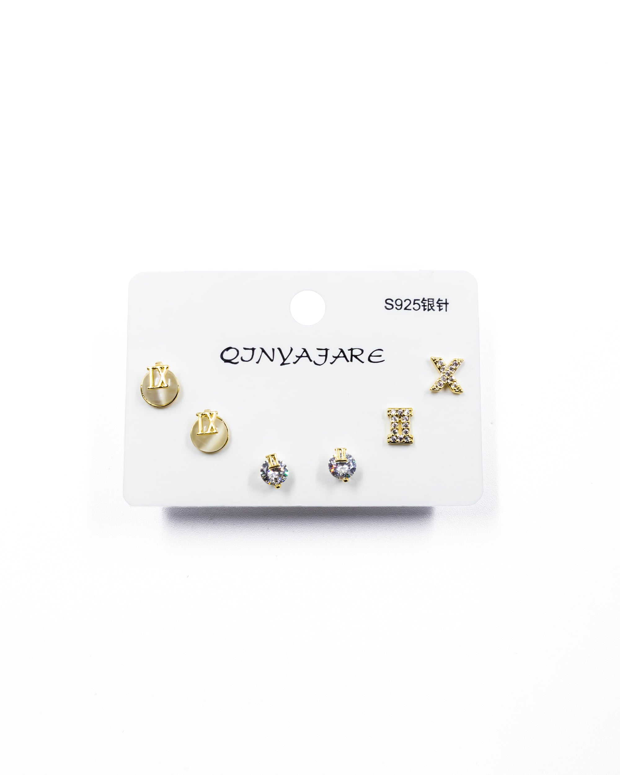 ARETES PAQUETE DE 3 M2 ORO LAMINADO