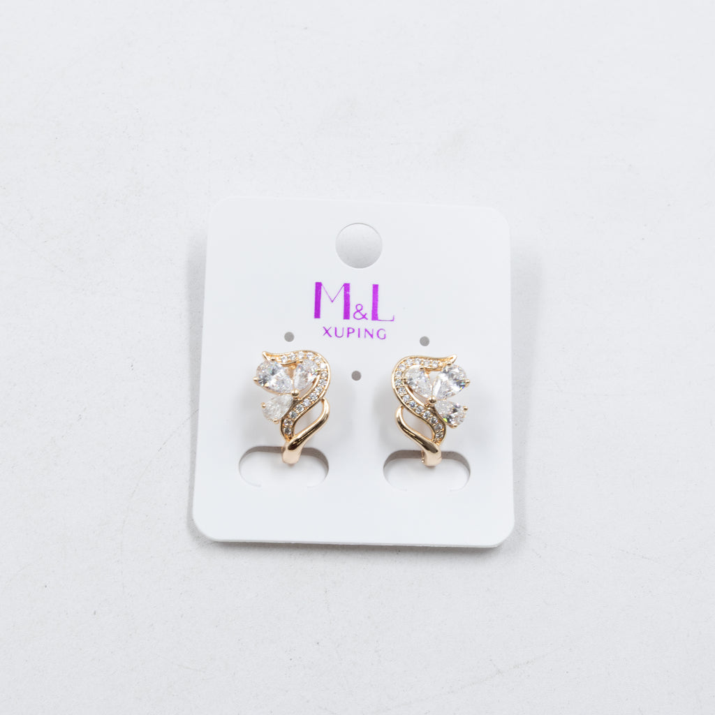 Aretes Xuping Dorados M8 Oro Laminado