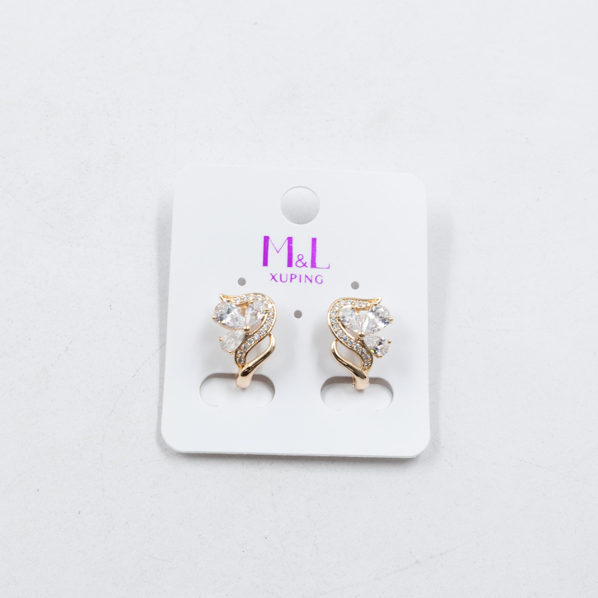 Aretes Xuping Dorados M8 Oro Laminado