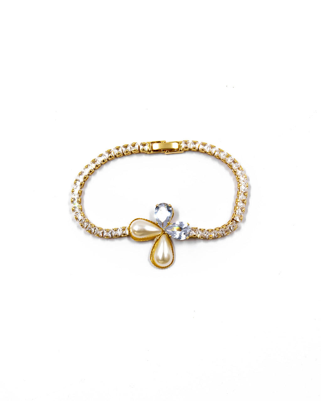 Pulsera dorada de piedras con piedra - M2 Oro Laminado