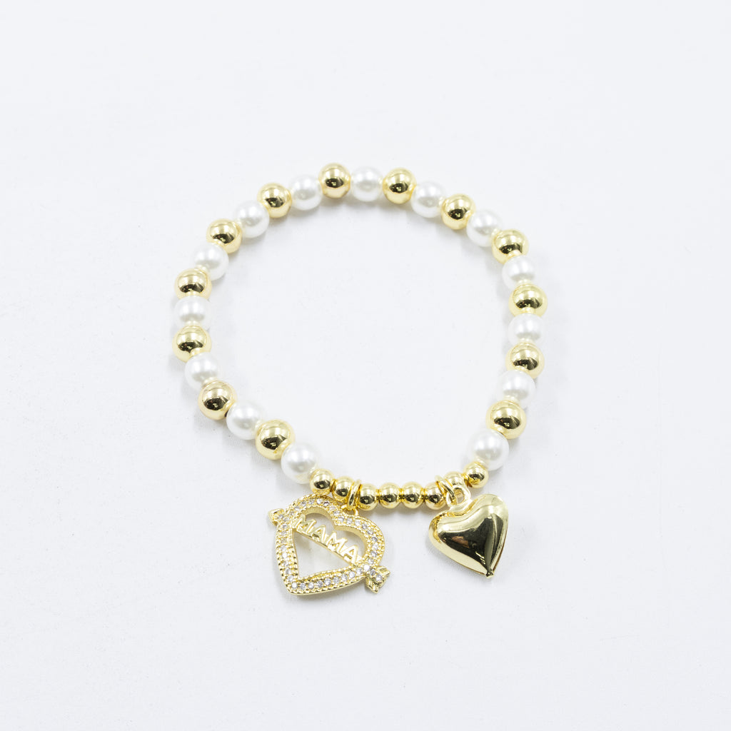 Pulsera con dije de Mamá M6 Oro Laminado 05/03/26