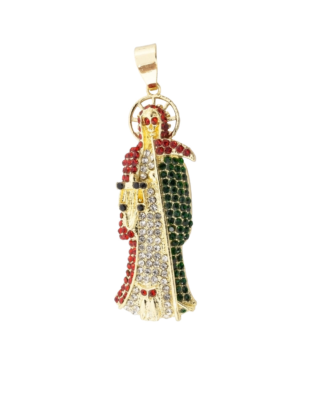 Dije de la santa muerte M153 - Oro Laminado