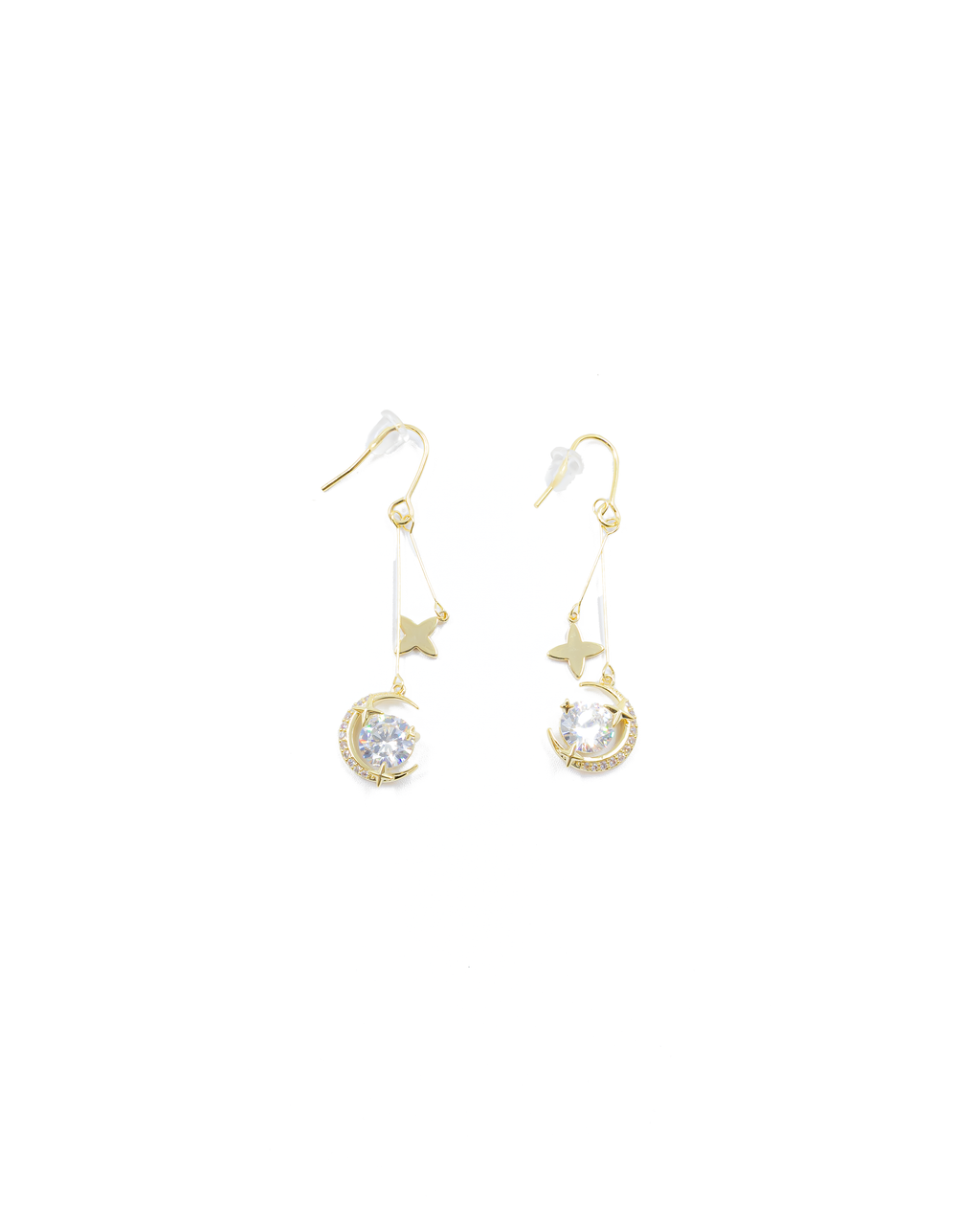 Aretes Largos Ansheli Dorados M2 Oro Laminado