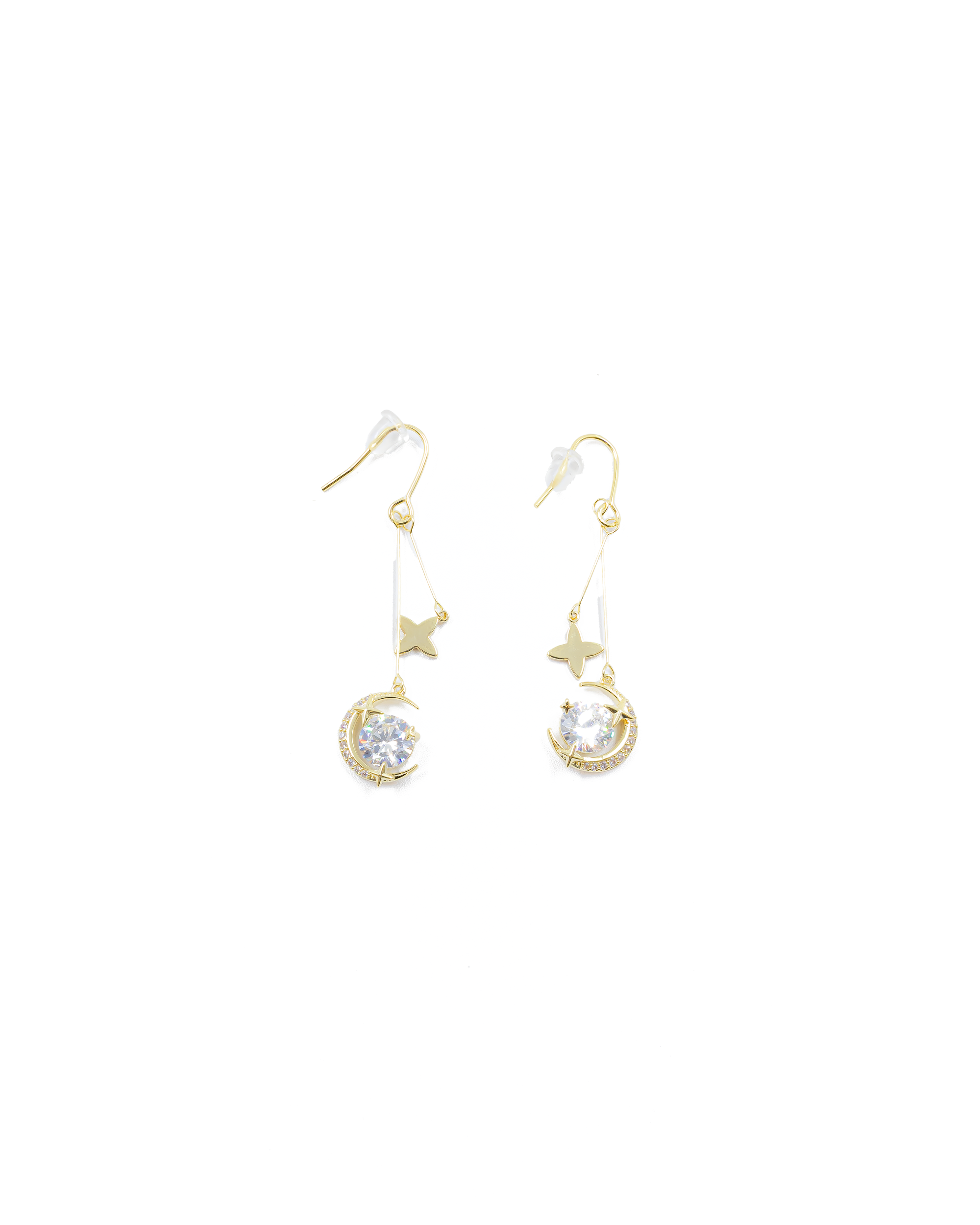 Aretes Largos Ansheli Dorados M2 Oro Laminado