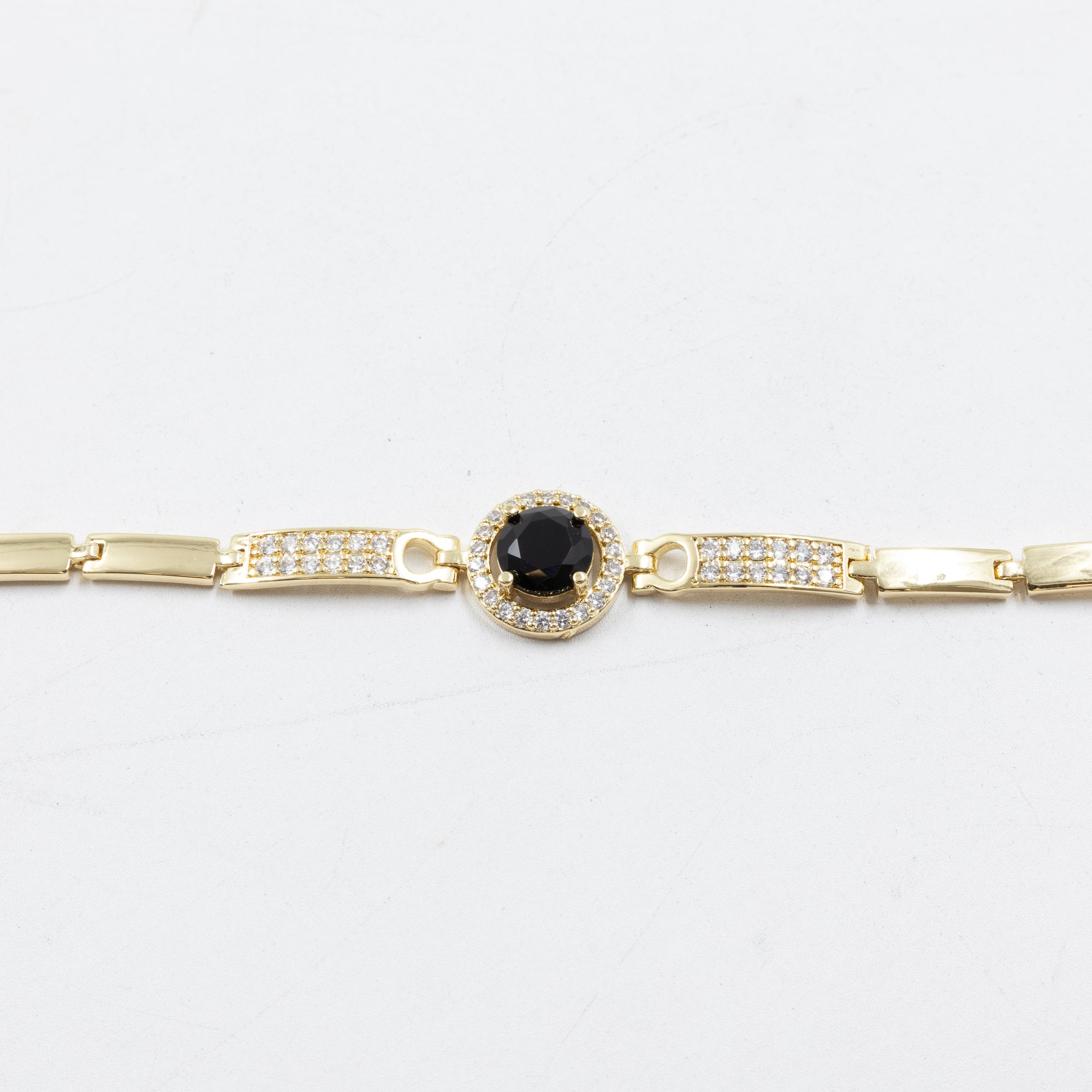 Pulseras Doradas con Piedras M11 Oro Laminado