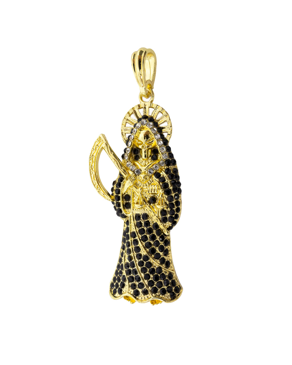 Dije de la santa muerte M151 - Oro Laminado