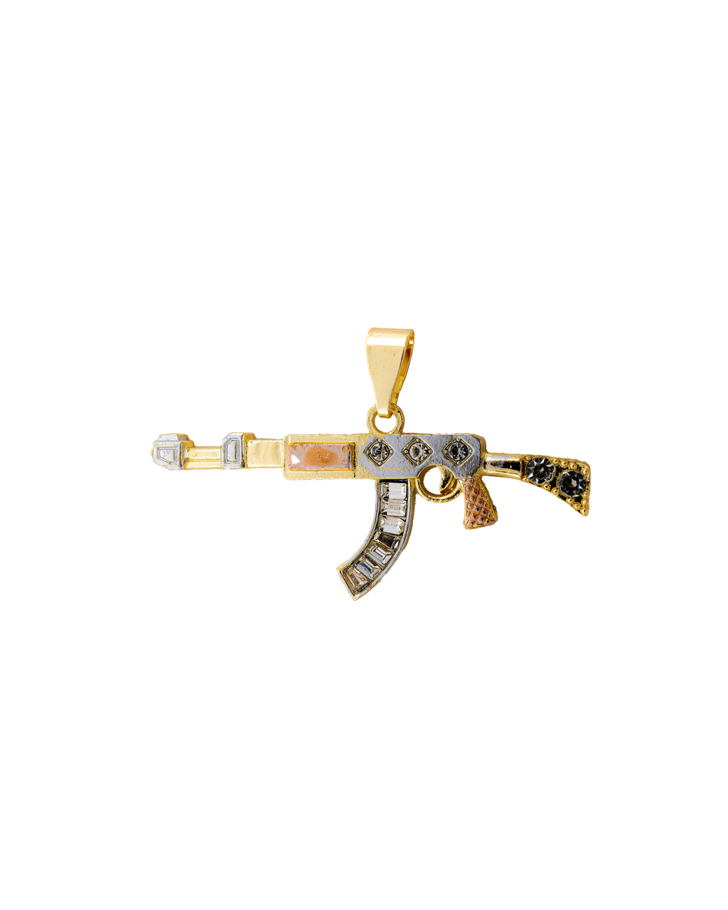 Dije de Arma AK 47 M65 - Oro Laminado