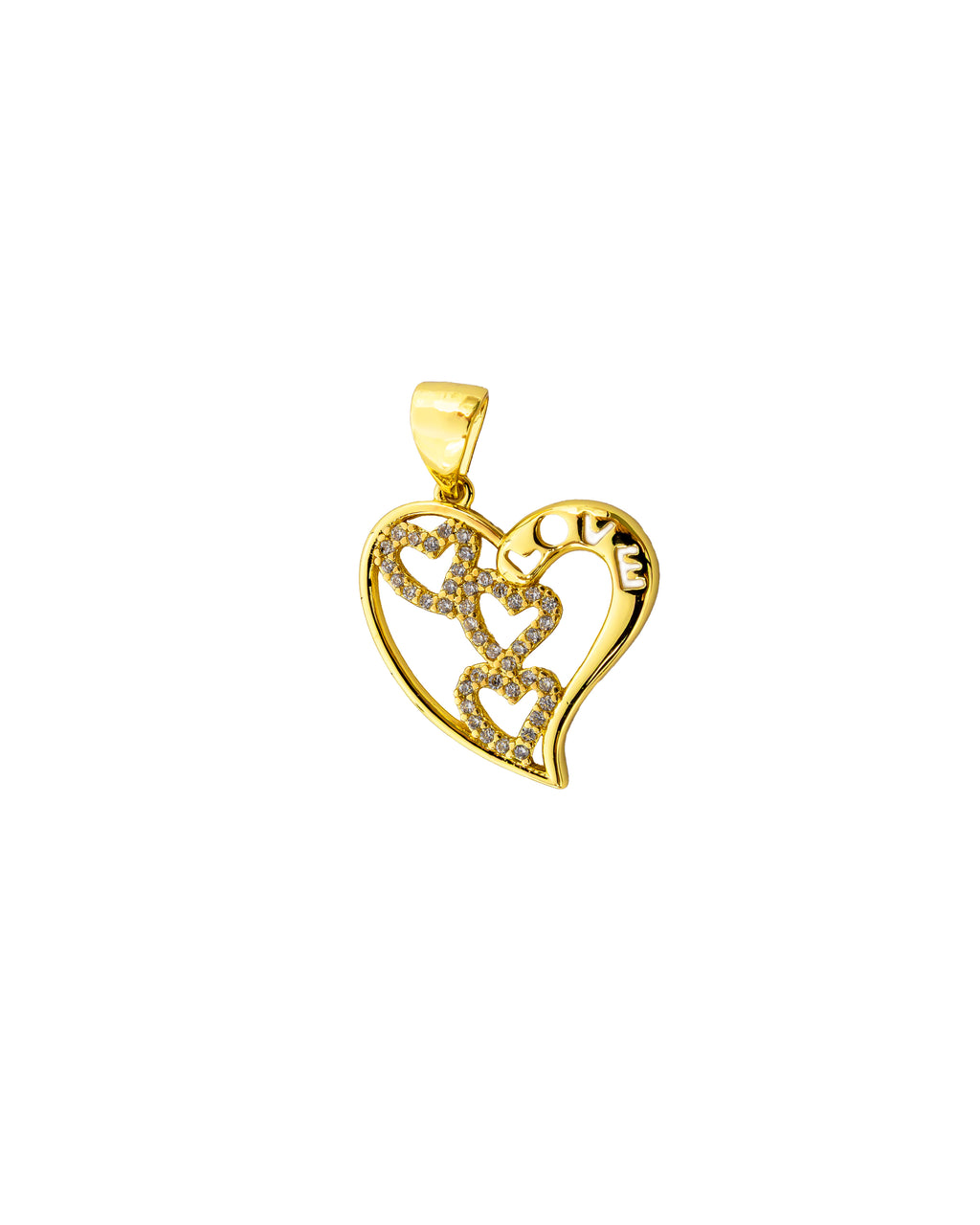 Dije de Corazon M127 - Oro Laminado