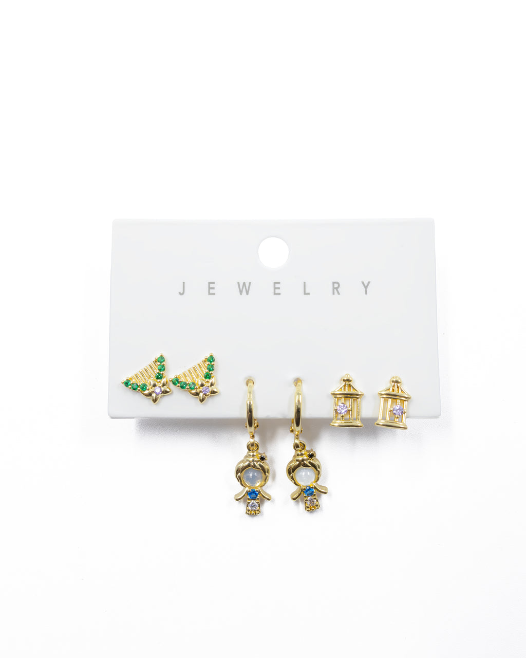 ARETES PAQUETE DE 3 M3 ORO LAMINADO