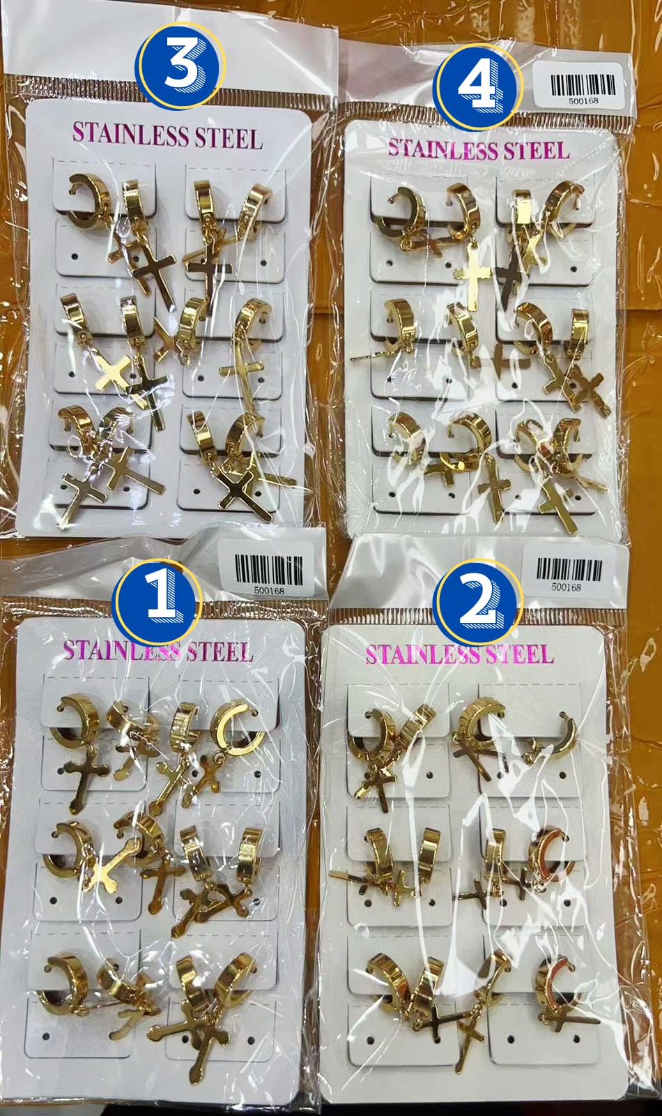Arete Paquete 6 Par M1 Acero Inoxidable
