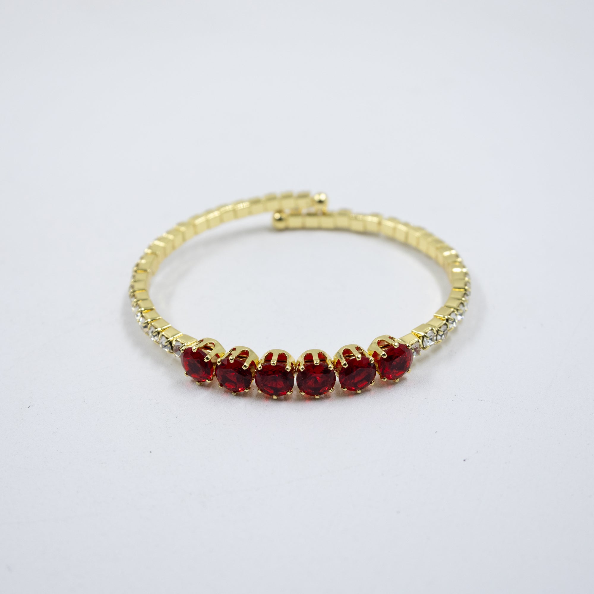 Pulseras Doradas con Piedras M6 Oro Laminado