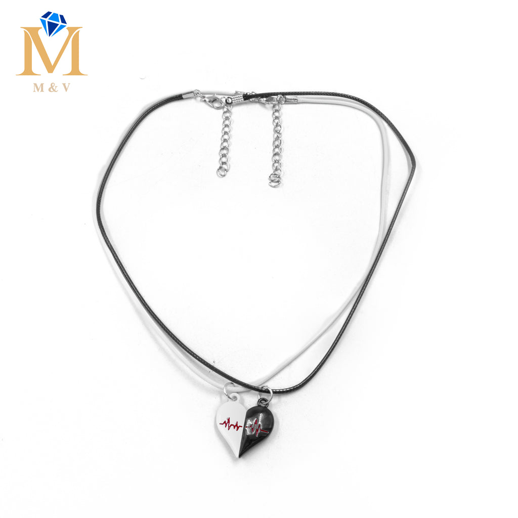 Collares en Pareja de corazón M11 Acero Inoxidable