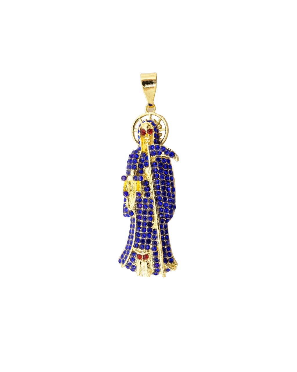 Dije de la santa muerte M155 - Oro Laminado