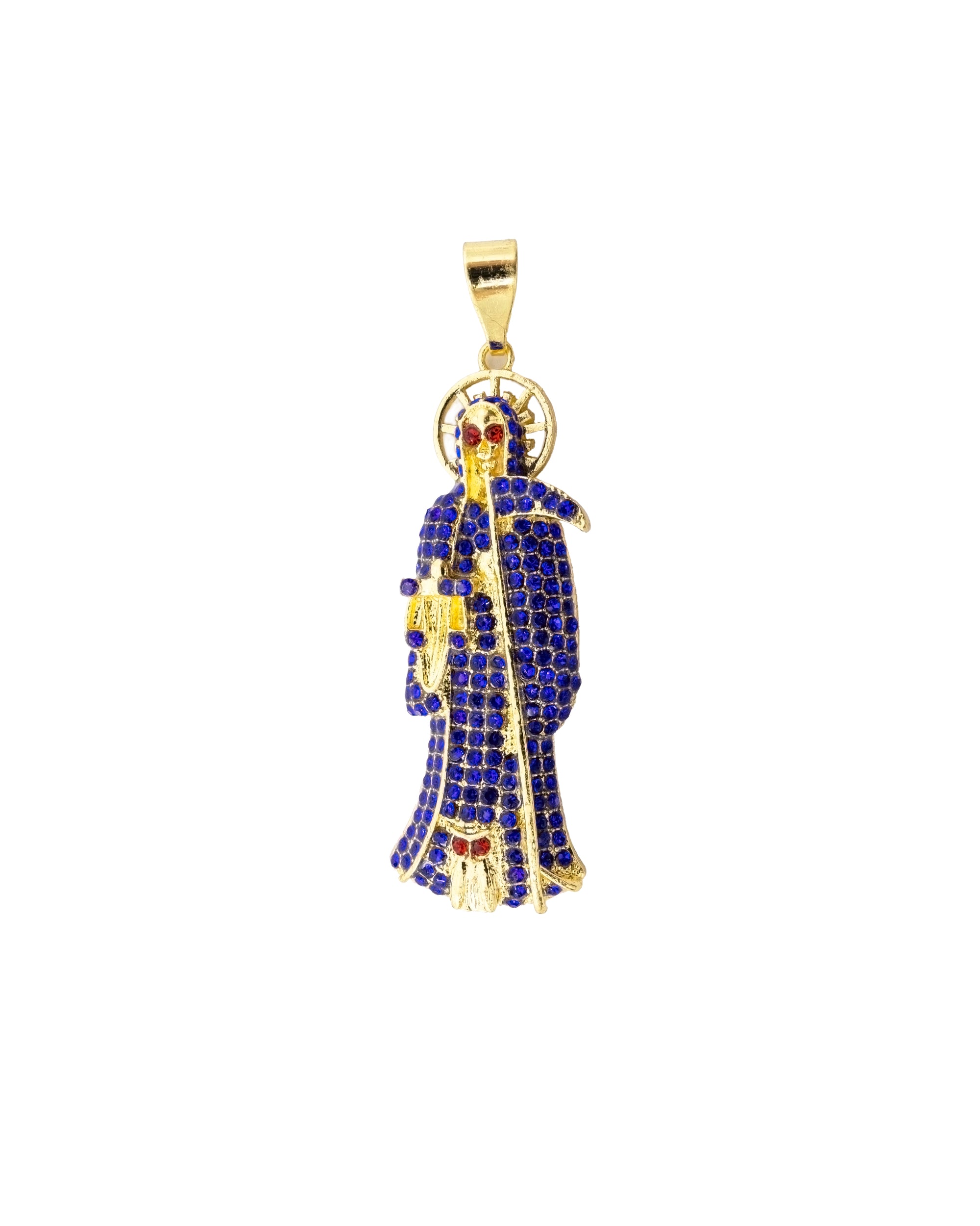 Dije de la santa muerte M155 - Oro Laminado