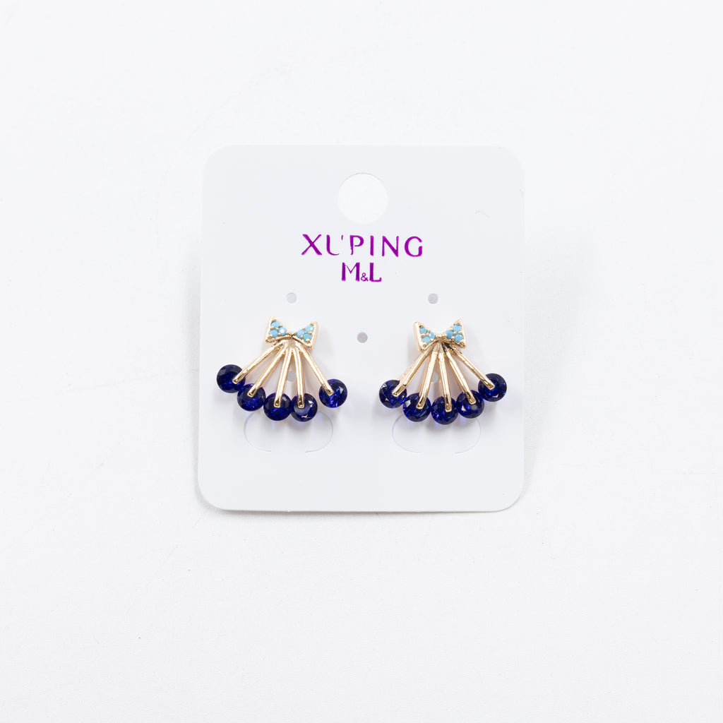 Aretes Dorados Xuping de Aro M8 Oro Laminado