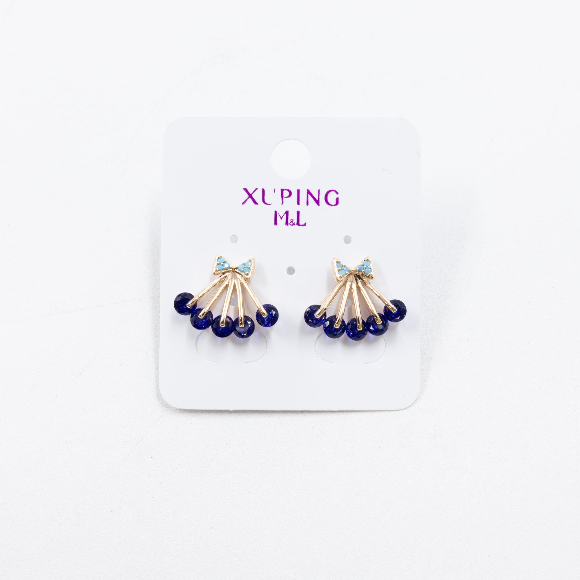 Aretes Dorados Xuping de Aro M8 Oro Laminado