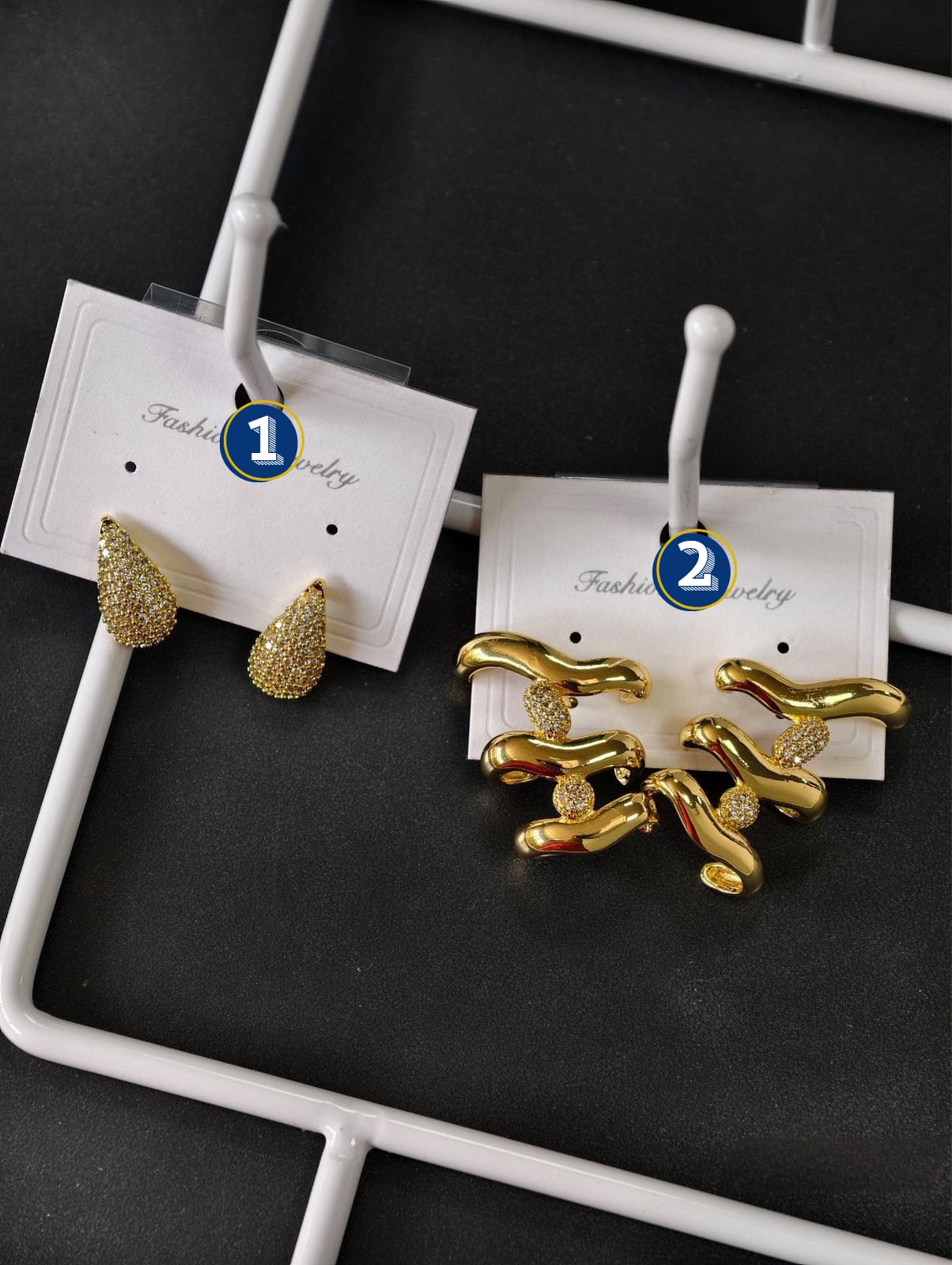 Arete Dorado Elegante M1 Oro Laminado