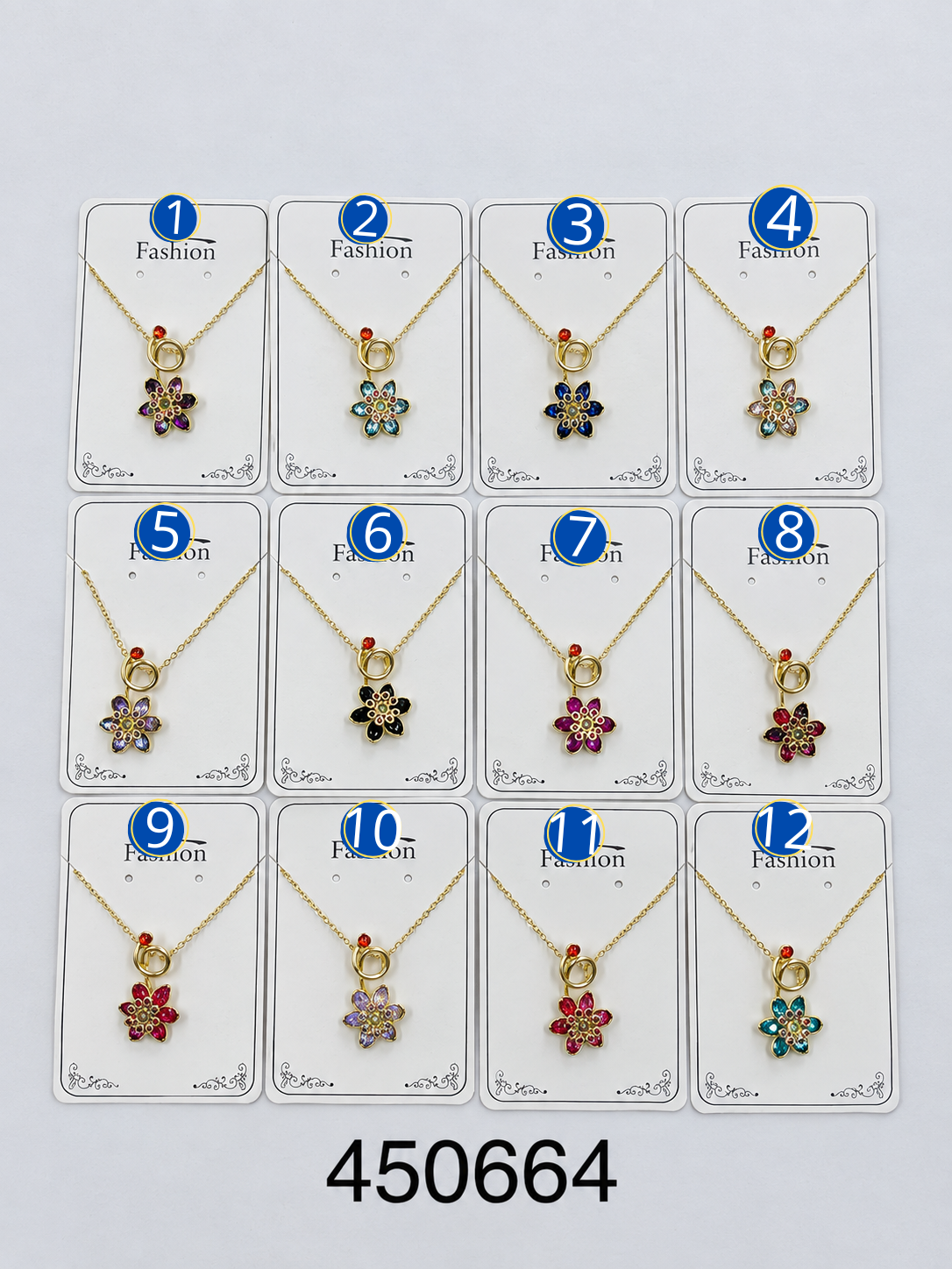 [12/SEPTIEMBRE/26] Collar con Dije de Flor M1 Oro Laminado