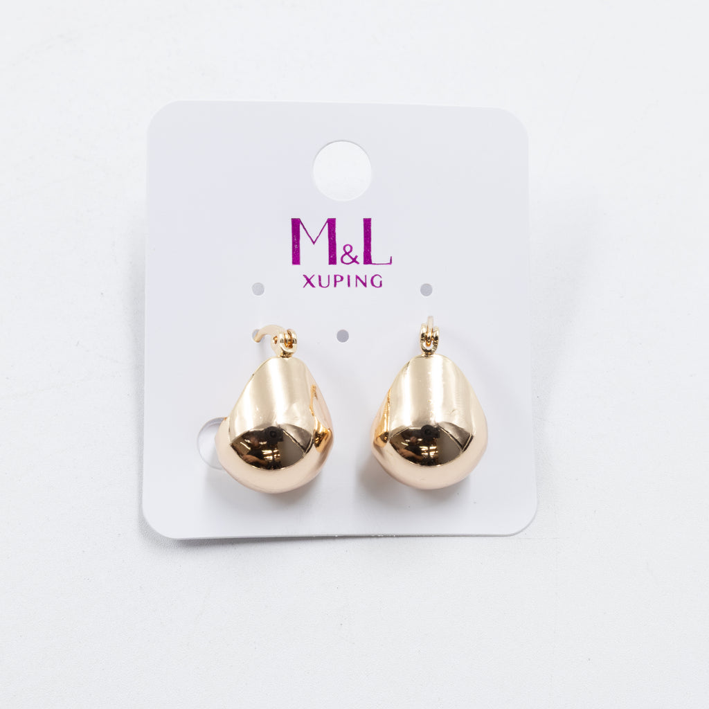 Aretes Dorados Xuping de Aro M3 Oro Laminado