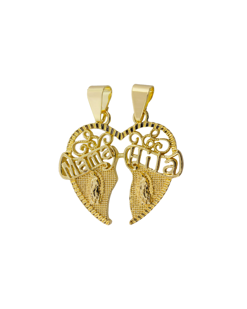 Dije de corazon M172 - Oro laminado