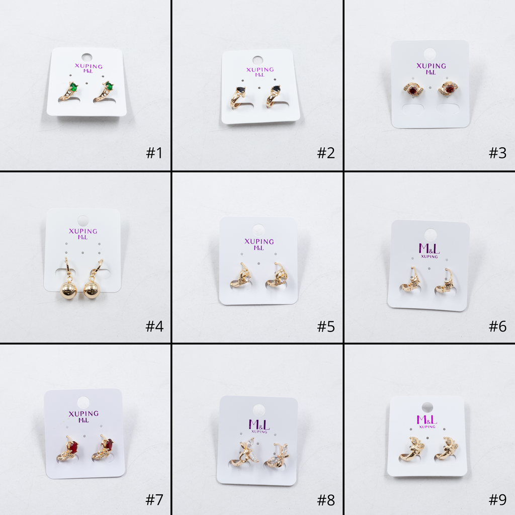 Aretes Xuping Dorados M11 Oro Laminado