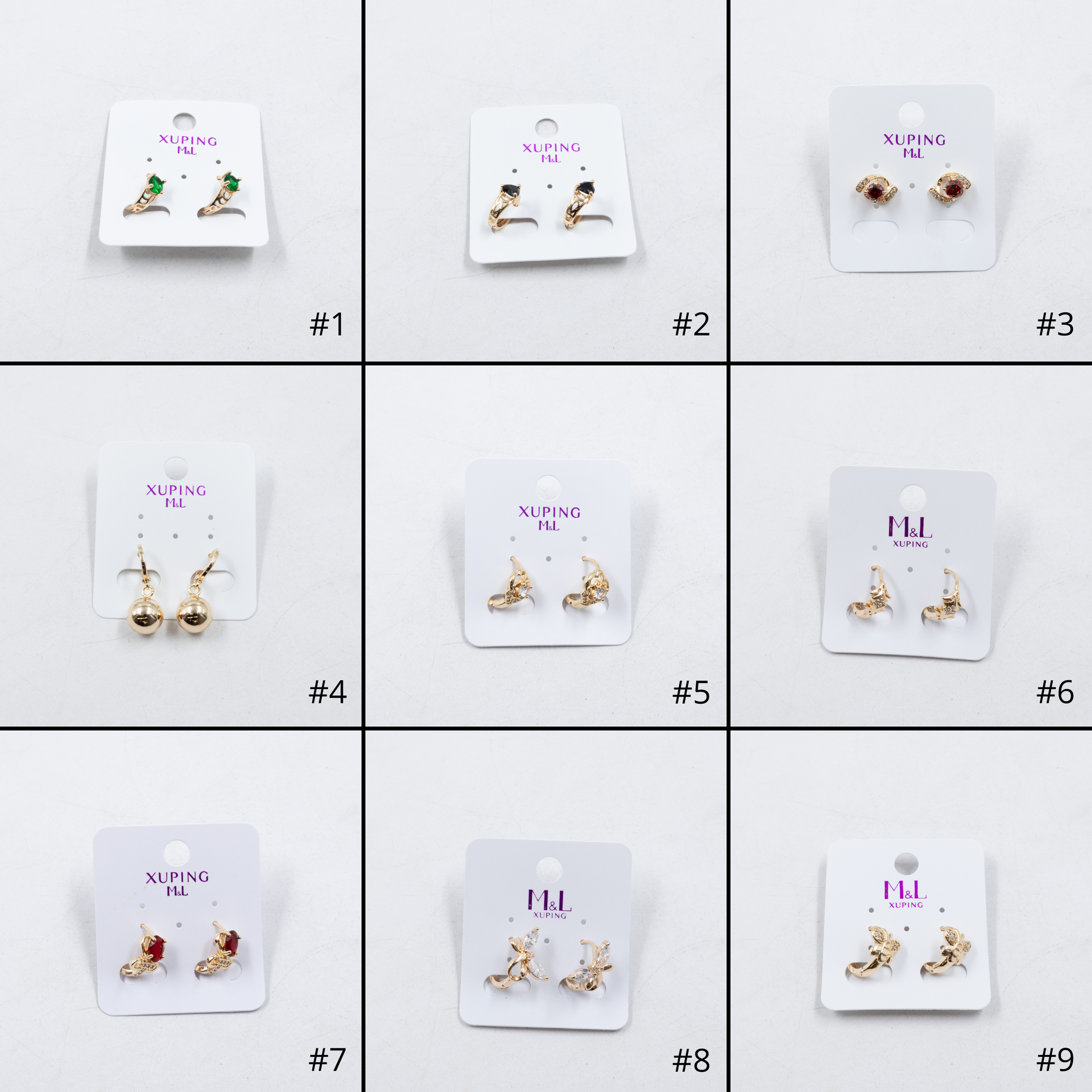 Aretes Xuping Dorados M11 Oro Laminado
