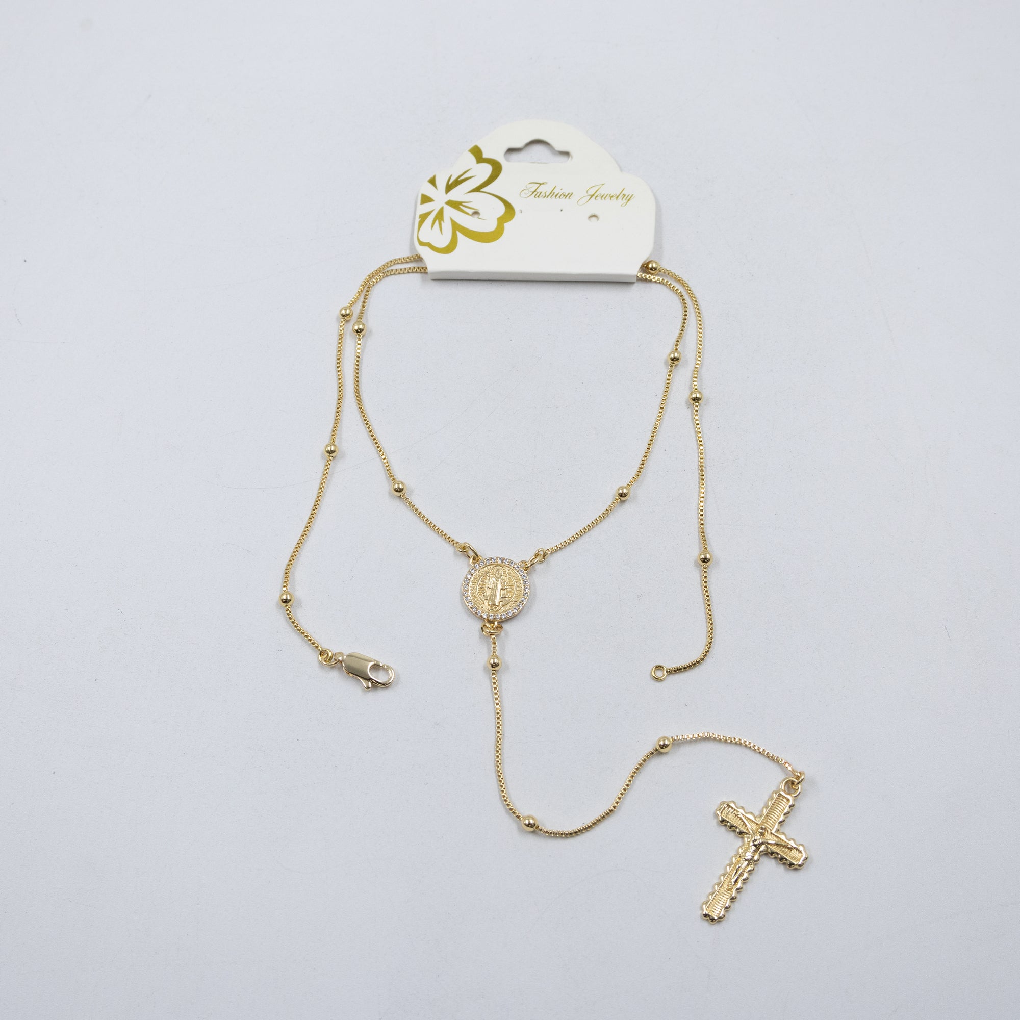 Collar Dorado Religioso M1 Oro Laminado