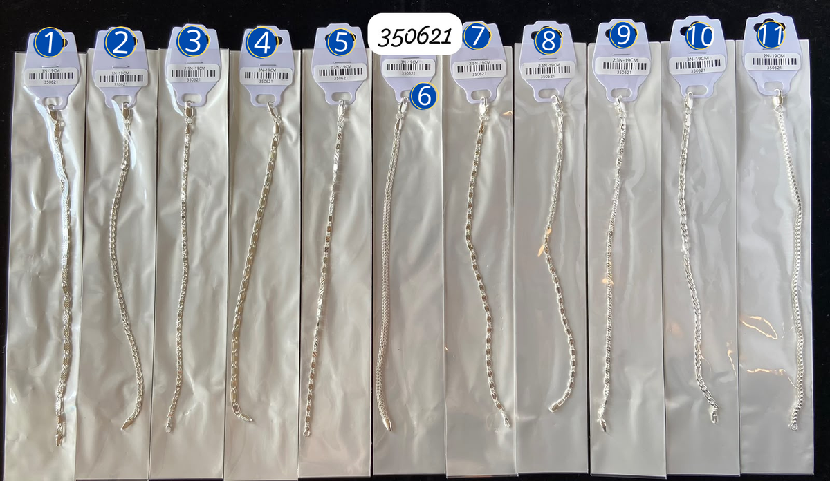 [28/OCTUBRE/26] Pulseras Plateadas M7 Oro Laminado